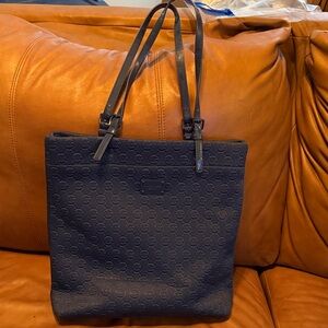 Michael Kors Navy Embossed Tote
